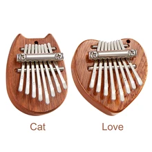 

Portable Mini Kalimba 8 Keys Thumb Piano Great Sound Finger Mini 8-Key Sapele Plate Kalimba Beginners Thumb Piano Mbira Sanza