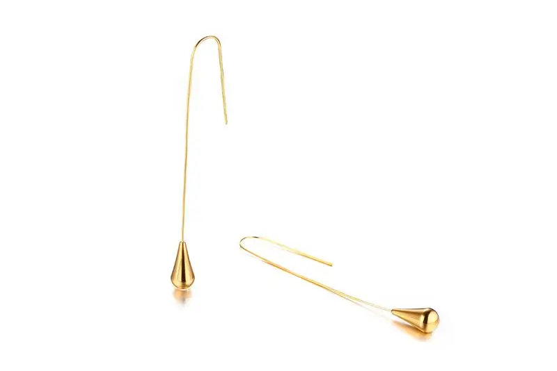 Meaeguet Simple Tassel Long Drop Earring For Women Water Drop Dangle Earrings Jewelry Bijoux Brincos (6)