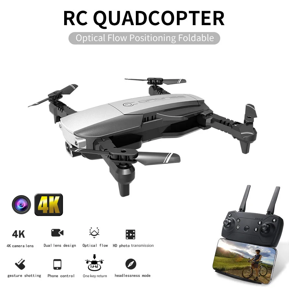 

GoolRC H3 RC Drone with Camera 4K Wifi FPV Optical Flow Positioning Foldable RC Quadcopter Remote Control Toy for Beginner