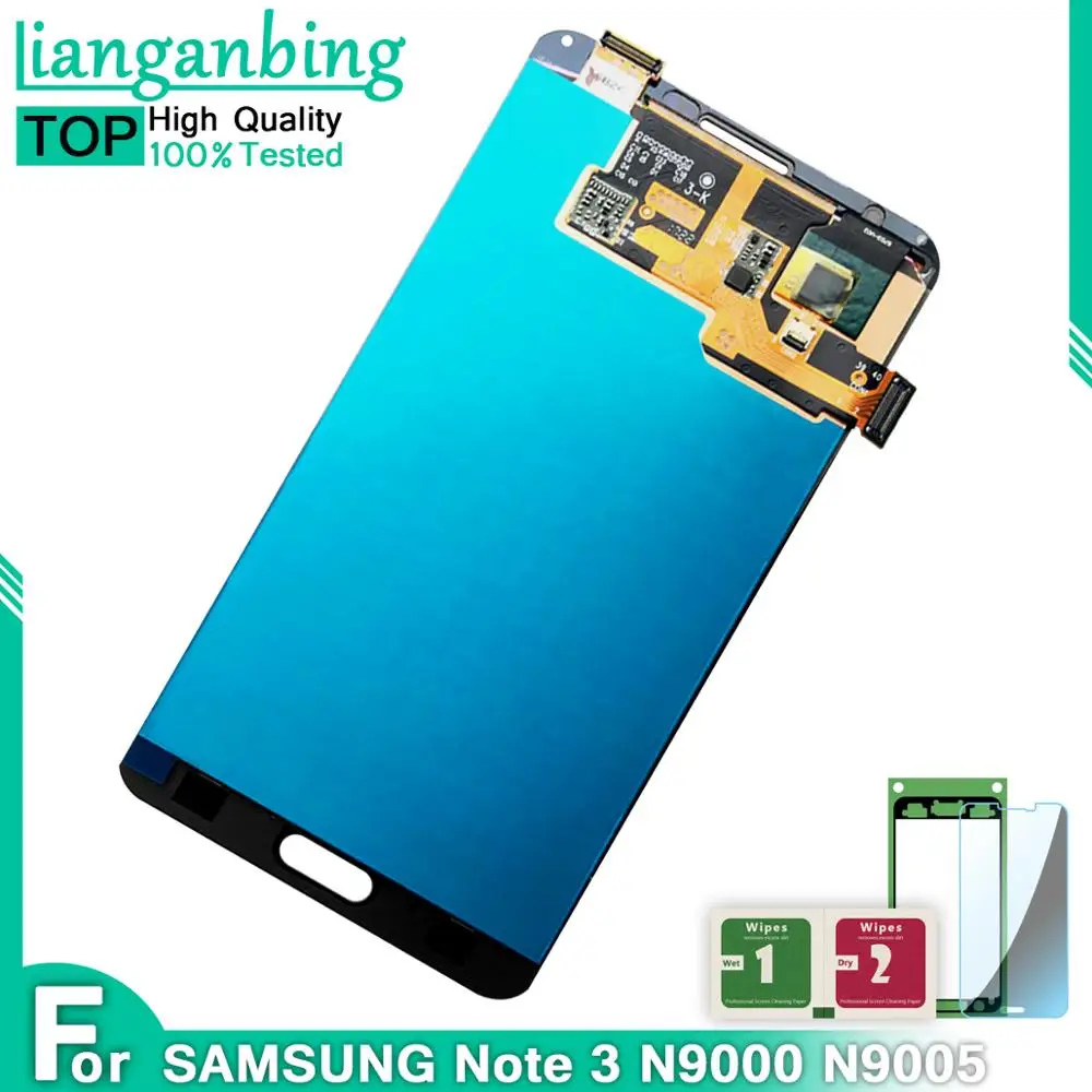 Новый ЖК-дисплей Super AMOLED Note 3 N9005 N9000 N900A 100% протестированный рабочий сенсорный
