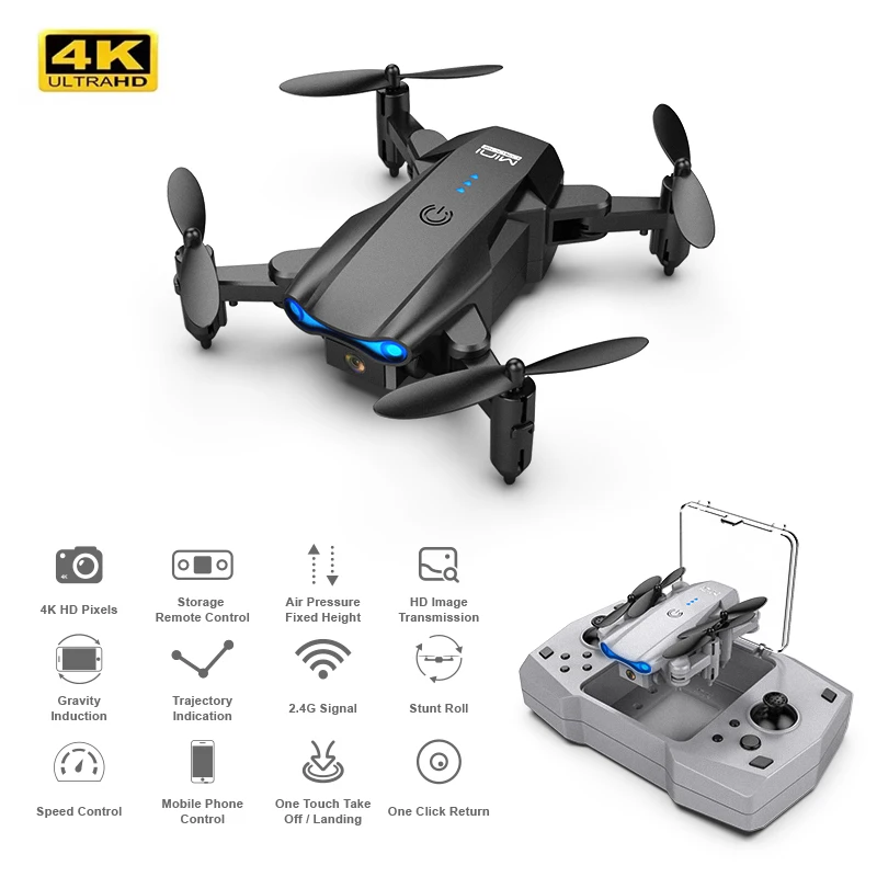 2021 Новый мини-Дрон с 4k профессиональной Hd двойной камерой Wifi FPV широкоугольный