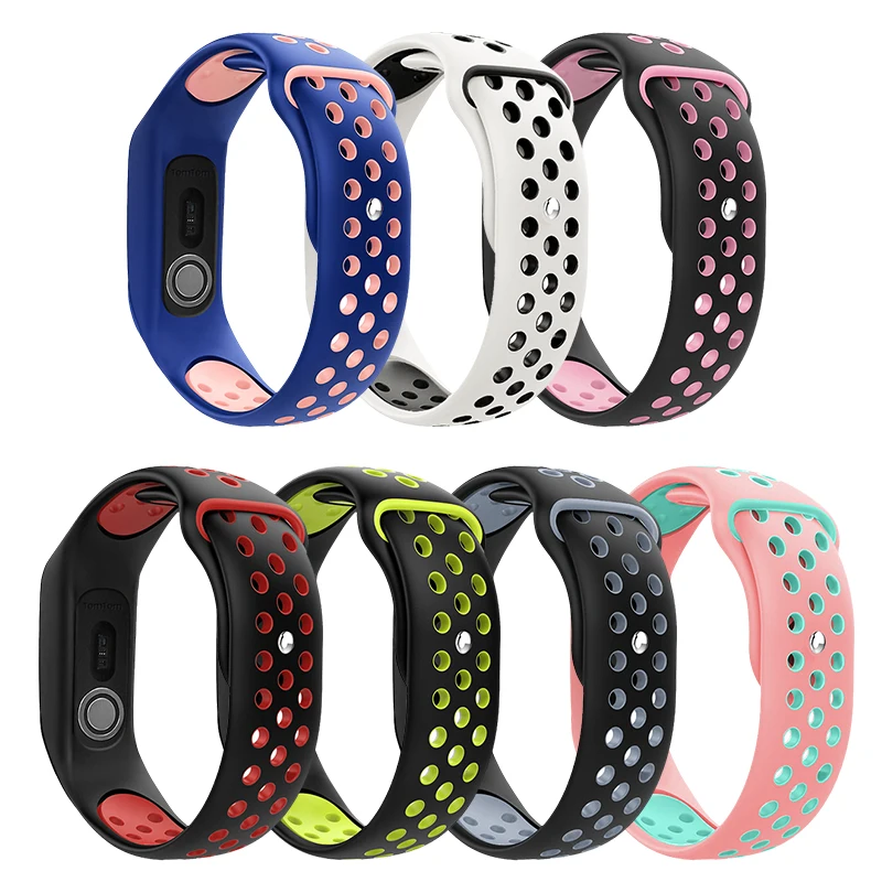 

Replacement Silicone Strap for Tomtom Touch Watch Breathless Sport Soft Wristband Watch Band for Tomtom Touch Smart Bracelet