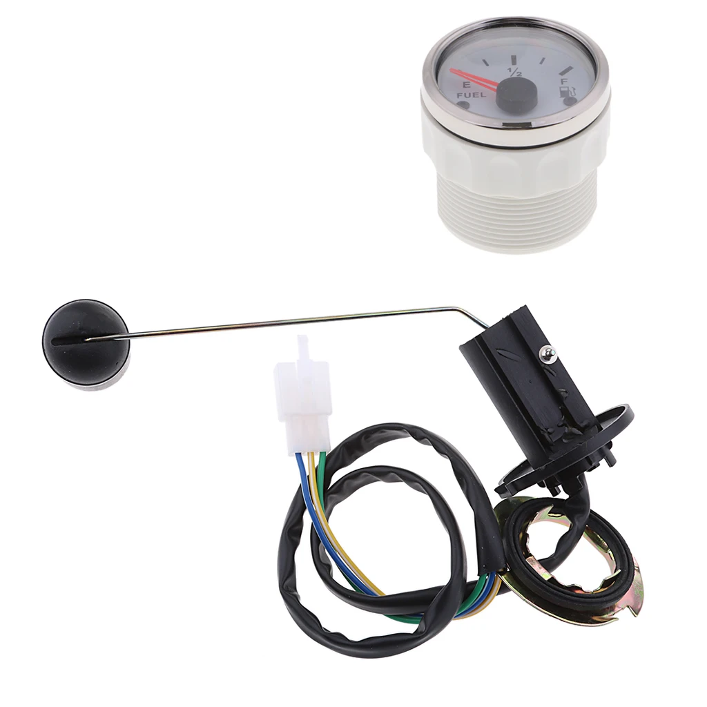 White52mmSailingBoatDigitalLEDDisplayFuelLevelMeterGaugeBoat