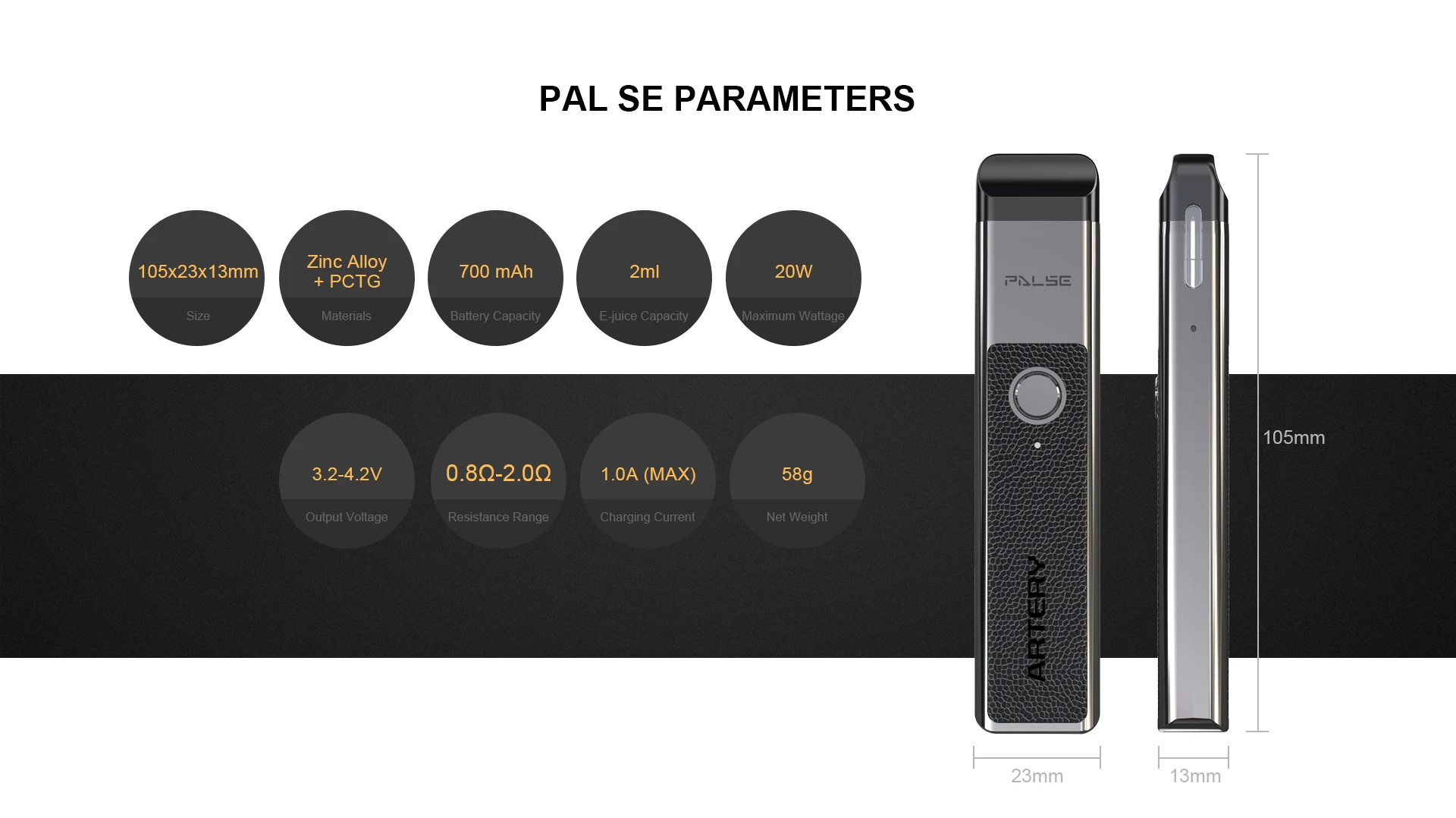 Артерия PAL SE pod Комплект с 700 мАч батарея и 2 мл Pod электронная сигарета Pod система vs voopoo vinci/OVNS Saber II