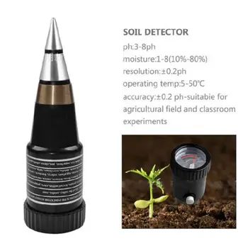 

Two-in-One Soil Acidity Meter PH Value PH Tester Moisture Hygrometer Salinity High Sensitivity Soil Quality Testing Equipment