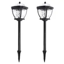 2 шт. Солнечная энергия светодиодный светильник для газонов антикоррозийный водонепроницаемый светильник-контроль светодиодный светильник индукции s для наружного сада светильник ing