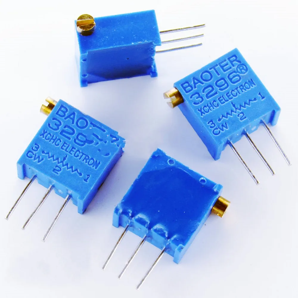 50PCS 3296 3296X Potentiometer Variable Resistor Trimpot Trimmer 1K 2K 5K 10K 20K 50K 100K 200K 500K 1M ohm 100R 200R 500R
