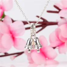 

DoDoFly S925 Sterling Silver Christmas Bell Pendant Fit Original Bracelet Necklace