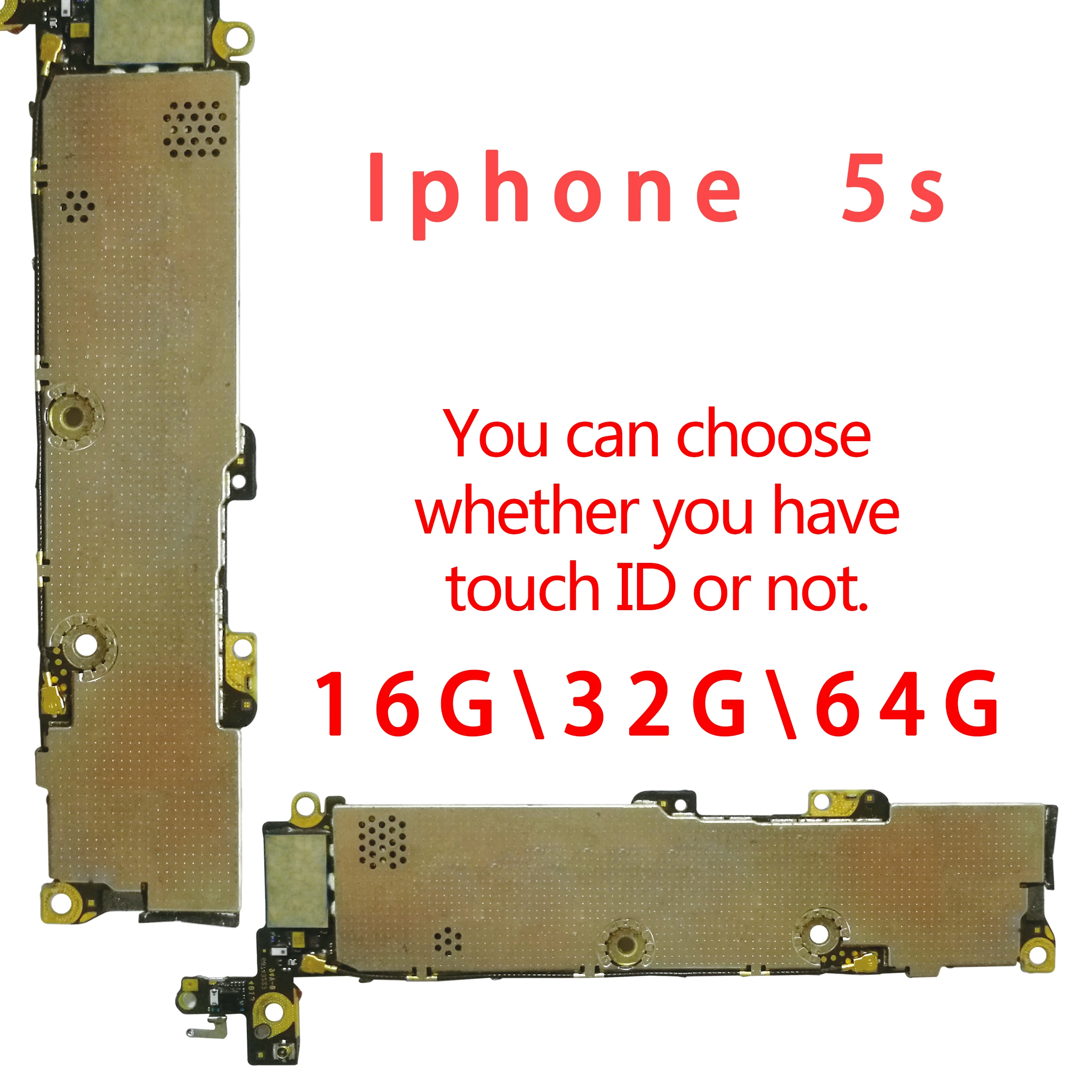 16 Гб/32 ГБ/64 ГБ для iphone 5s материнская плата с/без Touch ID, разблокирована для iphone 5s материнская плата с чипами