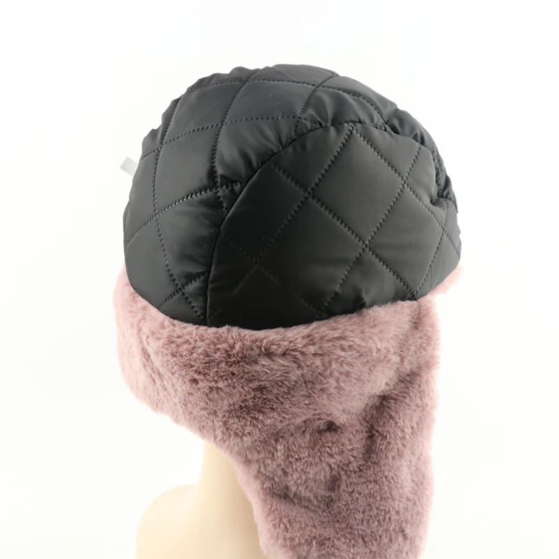 CAMOLAND Women Soviet Badge Russian Ushanka Pilot Bomber Hat Mens Faux Fur Army Military Winter Trapper Earflap Snow Caps winter hat fur hat earflap hat faux fur hat