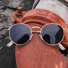 Золотые черные поляризованные солнцезащитные очки готические винтажные стимпанк Солнцезащитные очки унисекс модные ультралегкие 15g очки розовые зеркальные очки