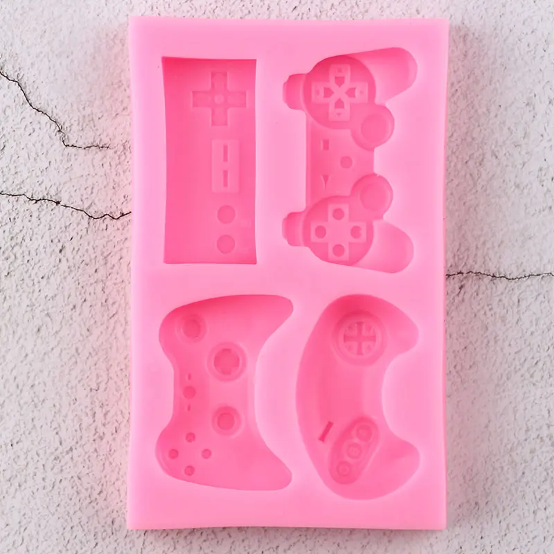 Клавиатура силиконовые формы контроллер геймпад детский день рождения инструменты для украшения тортов из мастики DIY конфеты глины шоколадные формы для мастики
