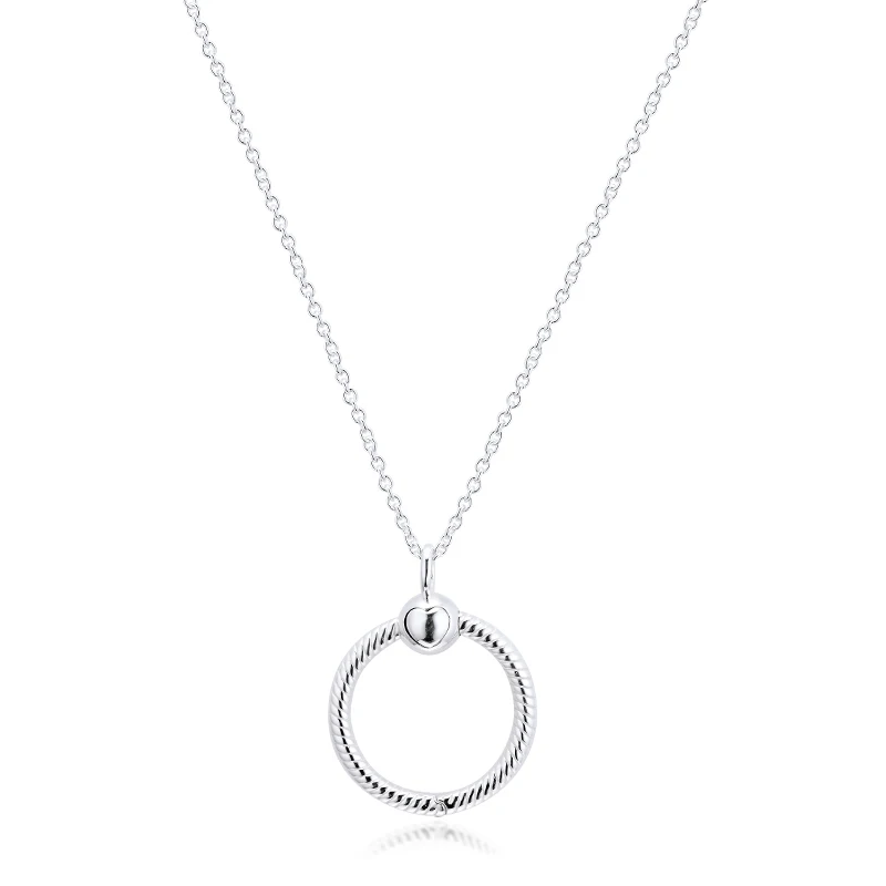 CKK ожерелье s& Кулоны Moments Medium O ожерелье с подвеской Colgantes Chakra Collares Pingente 925 пробы серебряные женские ювелирные изделия
