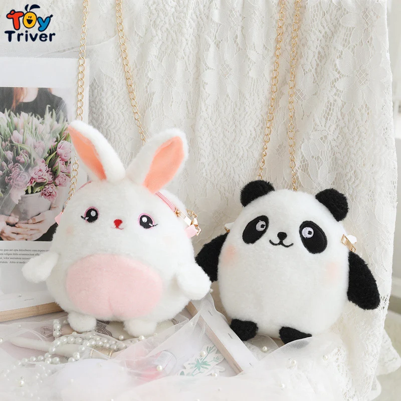Сумка на плечо Kawaii панда кролик плюшевая игрушка кошелек косметичка для макияжа