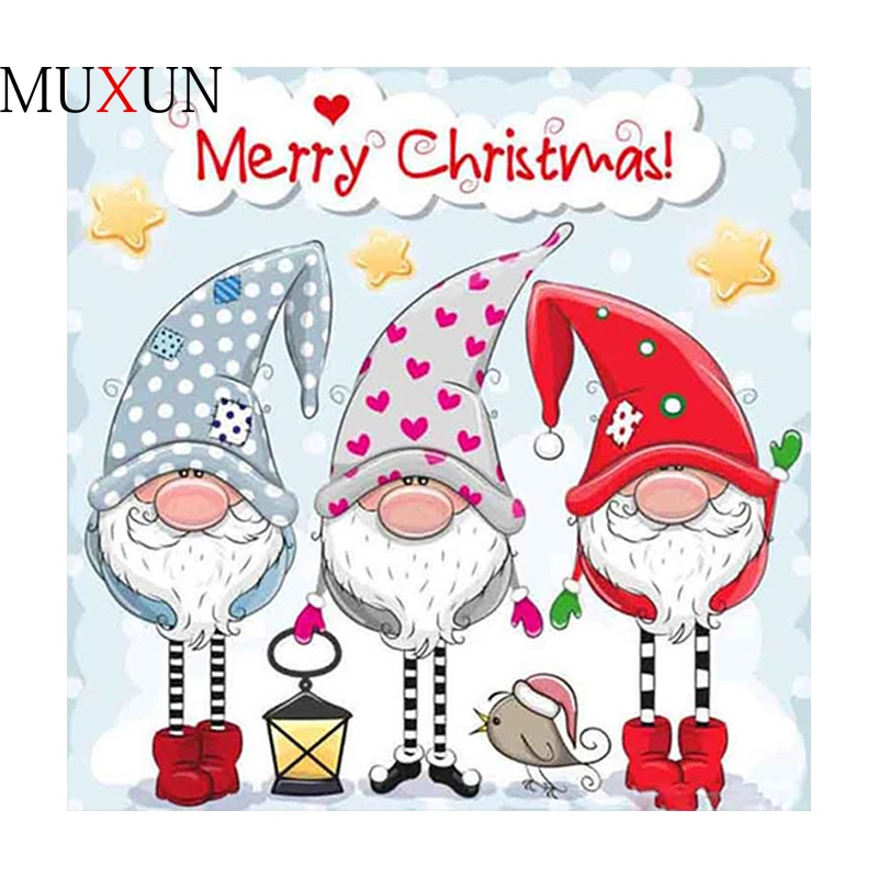 

Full 3D Diamond Painting Santa Diamond Mosaic Diamond Embroidered Rhinestone Picture Diamond Ornament Art Home Decoration Ep106
