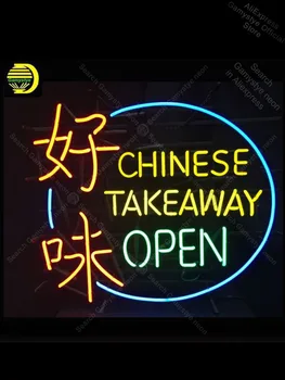 

Neon light Signs Chinese takeaway OPEN Neon Bulb sign Lamp Good test Beer Bar Polis Signage Shop Neon Light Wall Lighted Signs