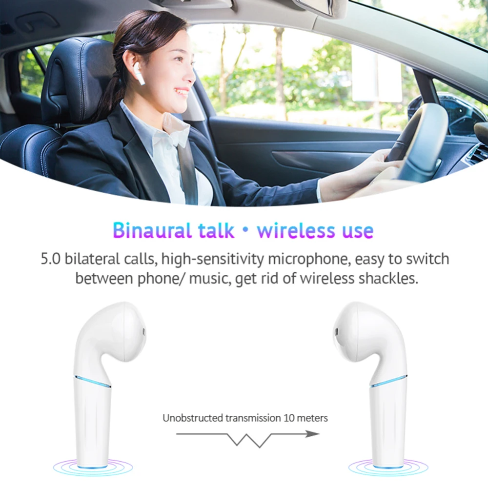 TWS Wireless Earphones P20 Stereo Earbuds Earphone Bluetooth 5 0 Headphones wrieless charging for iphone huawei