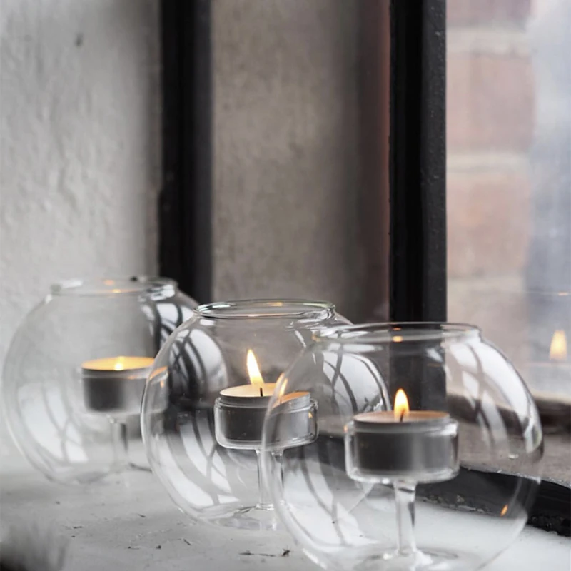 BULK BUY Clear Glass Tea Light Holder Candle Votive Wedding Table Decoration 