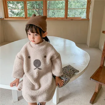 

Children's Clothing Autumn and Winter Girls Long-sleeved Sweater 2020 New Baby Wool Sweater Dress