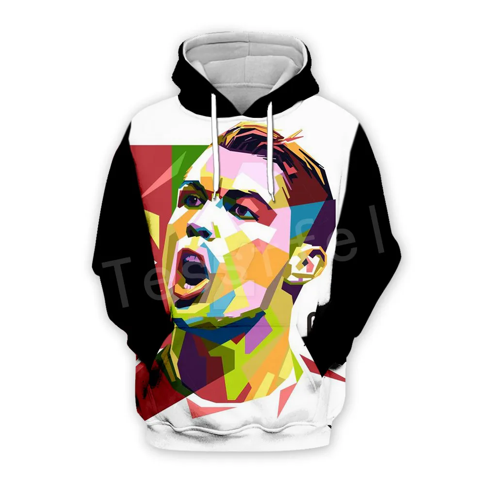 Tessffel Cristiano Ronaldo, спортивный костюм для фитнеса, новая мода, 3D принт, молния/Толстовка/куртка/Мужская Женская S-12