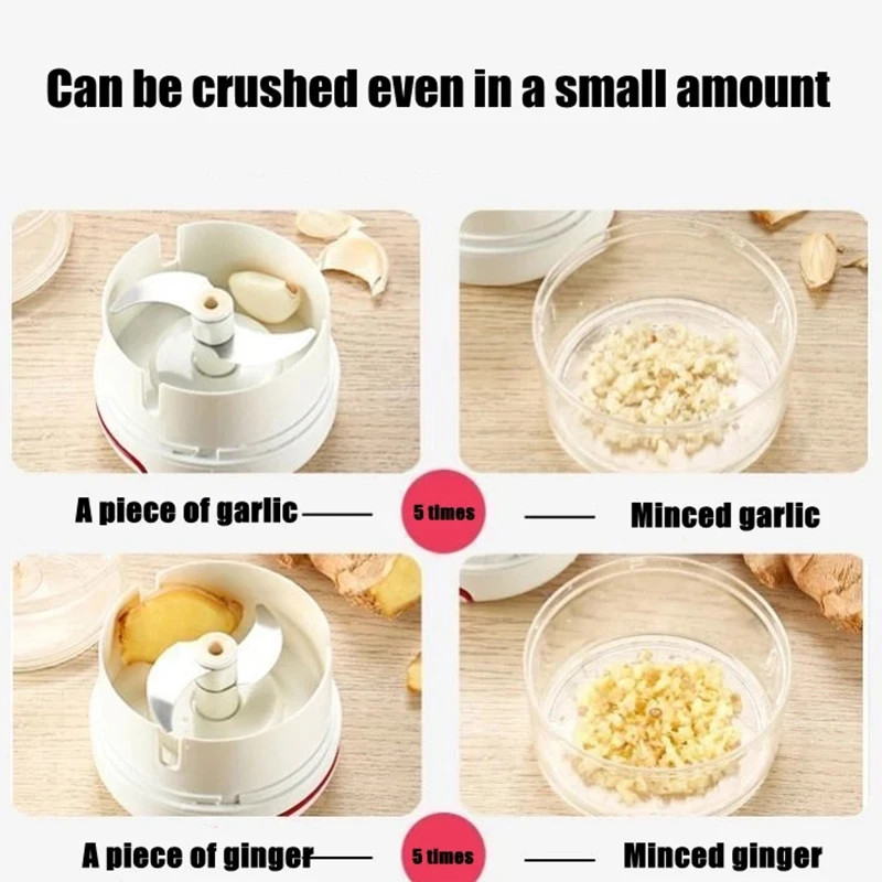 Pull Garlic/Onion Chopper Crusher Press Manual Food Cutter Processor for Fruit Vegetables Meat Kitchen Tool Mini Food Chopper