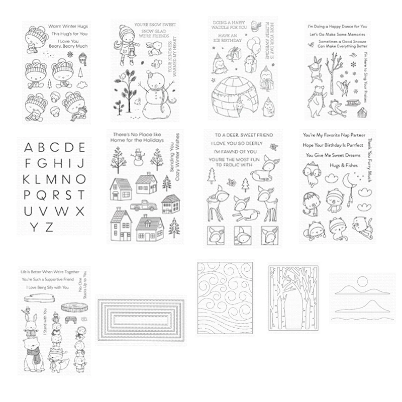 2021 New Small Box Metal Cutting Mold Diy Craft Making Word Greeting