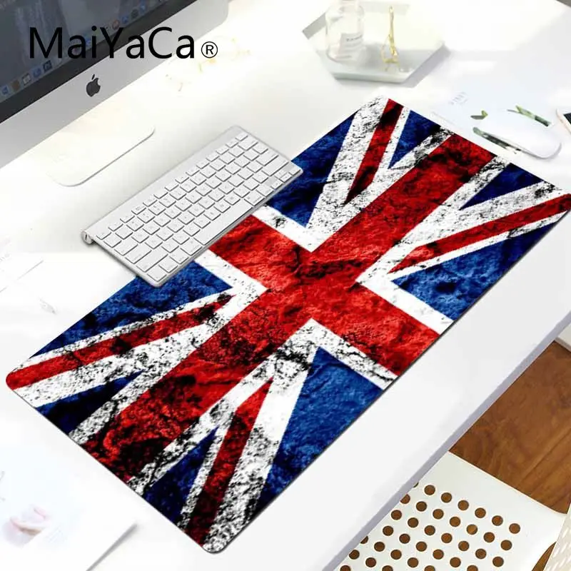 LockEdge 30X90cm MaiYaCa пользовательский кожаный британский флаг DIY дизайн игровой с узором коврик для мыши ноутбука игровой коврик для мыши - Цвет: LockEdge 30X90cm