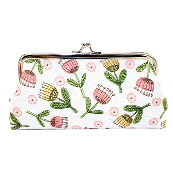 

Sleeper #P501 2019 NEW FASHION Women Printing Flower Coin Purse Card Holders Handbag printed design gift casual Drop Shipping