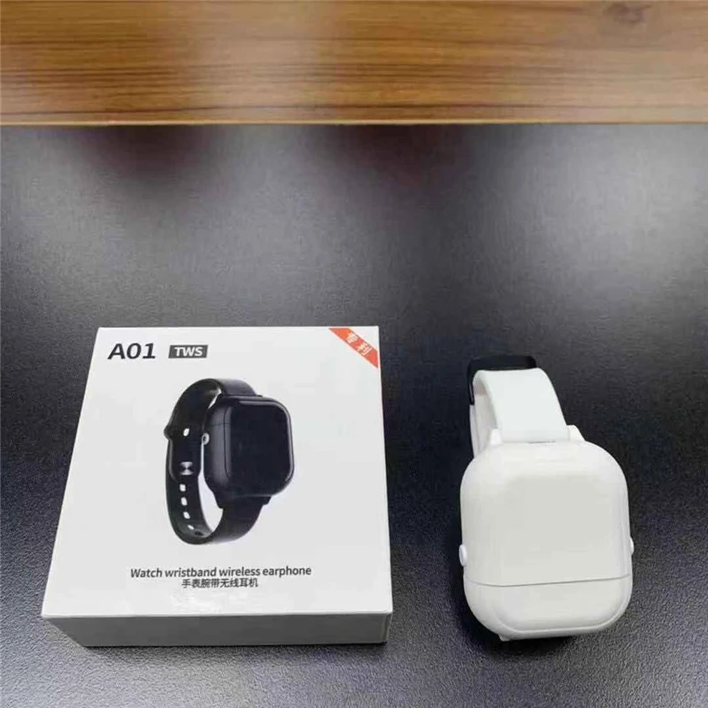 

Wristband Style A01 TWS Wireless Bluetooth Earphone Charging Box for Cellphones auriculares deporte bluetooth ecouteur iphone