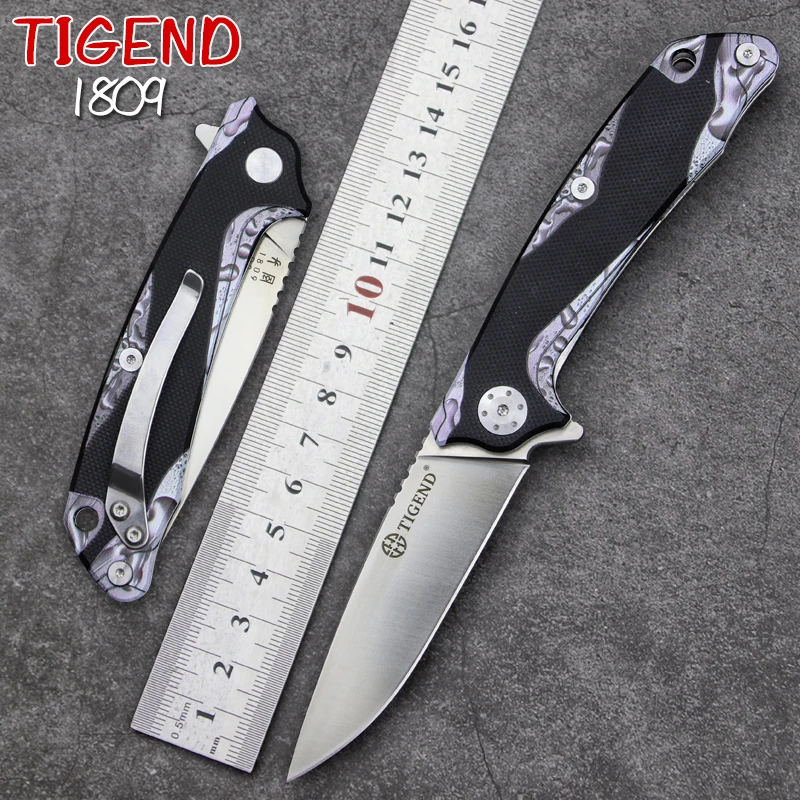 Складной нож TIGEND 1809 карманный тактический охотничий EDC инструмент для выживания