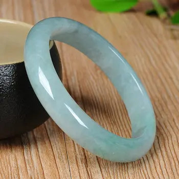 

Zheru Jewelry Burma Jade Light 54-62mm Bracelet Elegant Princess Jewelry Gift for Mom and Girlfriend