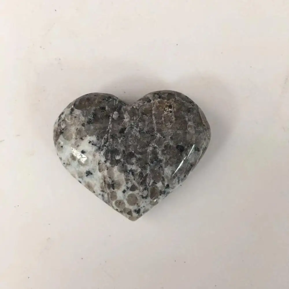 Z kiwi jasper Crystal Love Heart Shape Stone Healing beads for jewelry making