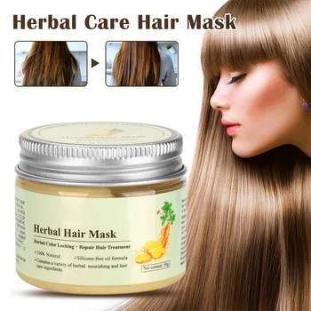 

Herbal Hair Treatment Mask Magical Fast Repairs Damage Hair Root Long Lasting Moisture Hair and Scalp Treatment HJL2019