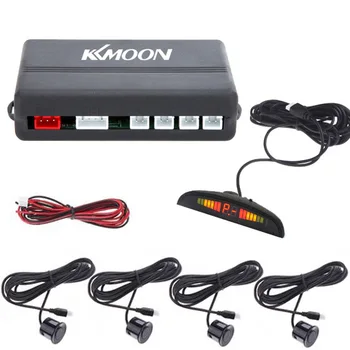

Black LED Display Car Parking Sensor Reverse Backup Radar Alarm System Kit