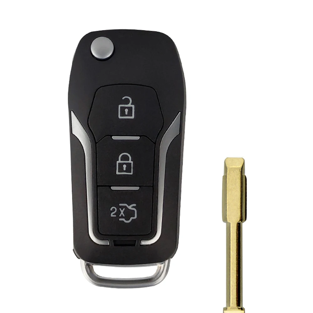 Modified Key OkeyTech для Ford Mondeo откидной складной неразрезанный FO21 лезвие для C-Max Fiesta S-Max Ka Galaxy Transit удаленный Автомобильный ключ чехол Чехол - Цвет: Modified Key