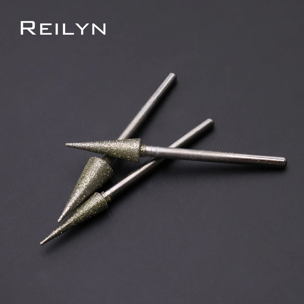 High Quality Shank 2.35mm150# 10pcs umbrella shape cone Grinding Point Grinding Burr Sanding  Point Durable Grinding Needle 10pcs 150 high quality shank 3mm emery grinding point ball sanding bits point 1mm 10mm durable grinding needle diamond burr