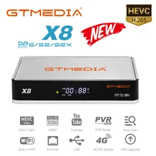 

GTMedia X8 Satellite Receiver 1080P DVB-S2 S2X Multi-stream Support Europe spain ccam M3U Auto Biss Set top box decoder