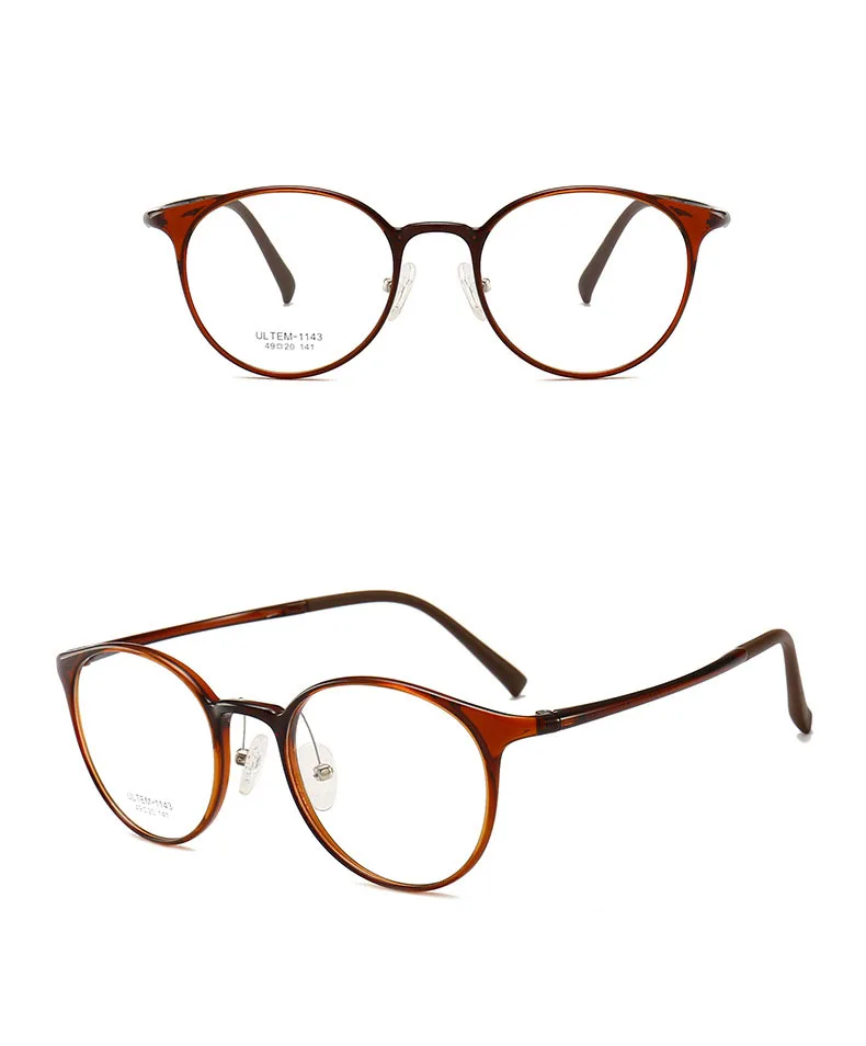 TR90 круглые очки Для женщин очки oculos de grau Feminino прозрачные очки Оптические oculos очки ультралегкие