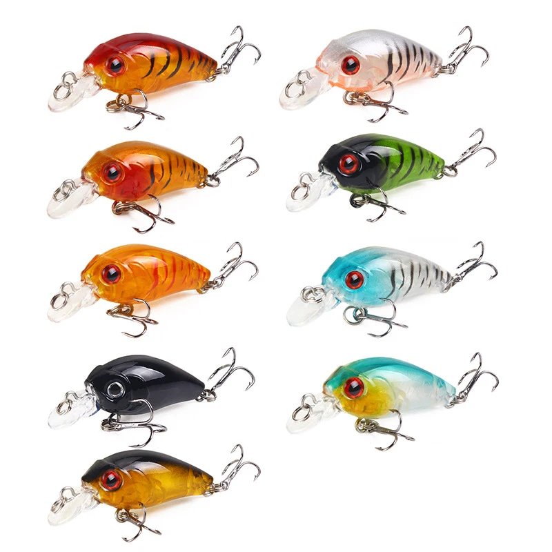 Minnow 4.5cm 3.8g Fishing Lures Crank Bait Artificial Hard Bait Topwater  Sea fishing Wobblers pike perch Fishing Tackle 2020 - AliExpress