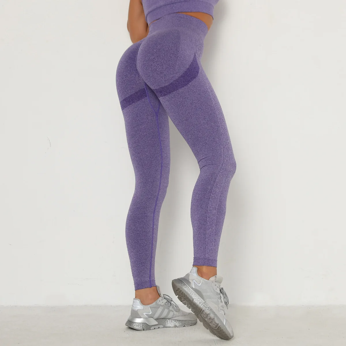 Women Gym Yoga Seamless Sports Pants Push Up Leggings Stretchy High Waist Athletic Exercise Fitness Leggings Activewear Pants