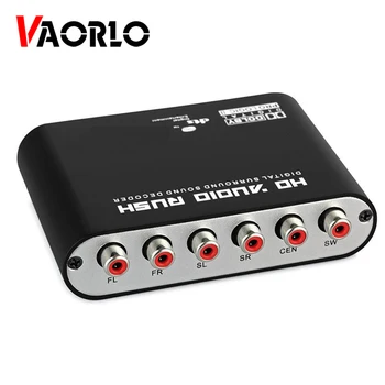 

Digital 5.1 EU Audio Decoder Dolby Dts/Ac-3 Optical To 5.1-Channel RCA Analog Converter Sound Audio Adapter Amplifier Converter