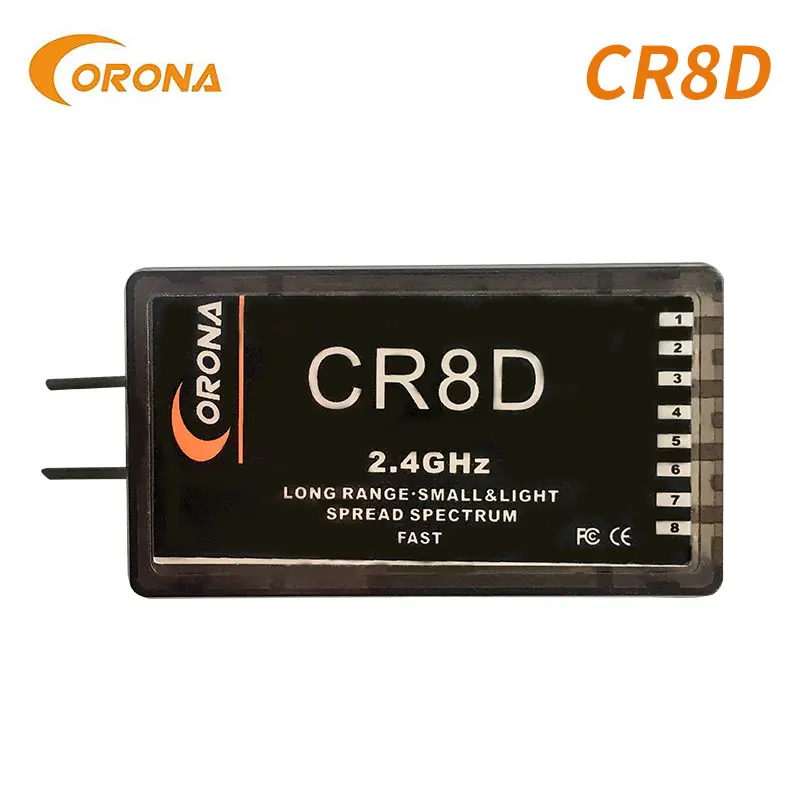 Приемник Corona CR8D 2 4 ГГц V2 series приемник DSSS совместимый с CT8F/CT8J /CT8Z/CT3F/CT14F(DSSS) 8