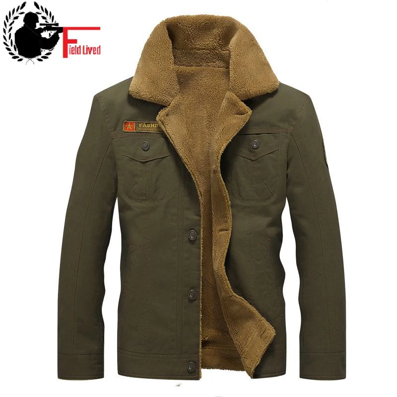 Kameraad Janice Horzel Winter Bomberjack Mannen Air Force Pilot Winter Jas Windscherm Katoen Dikke  Bontkraag Warme Militaire Tactische Fleece Mannelijke Jas|male coat|ma1  jacketbomber jacket men - AliExpress