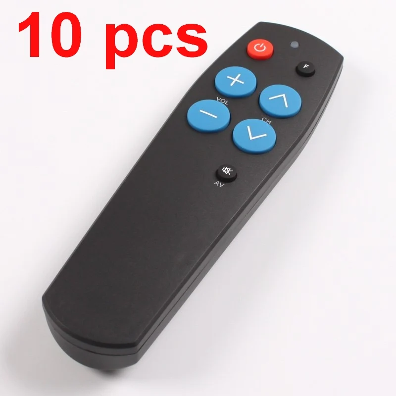 10PCS-BLACK 10 штук 7 клавиш, обучающий пульт дистанционного управления, универсальный Смарт-контроллер, копирующий код и работающий для tv BOX STB DVD DVB SAT - Цвет: 10PCS-BLACK