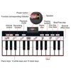 180x72cm Electronic Musical Carpet Black & White Keyboard Kids Playing Piano Mat Baby Play Mat Rug Early Educational Toys Gift 3