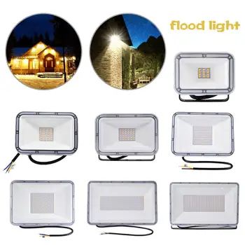 

New Ultra-thin10W 20W 30W 50W 100W LED Flood Light Spotlight Led Search Lamp 110V Floodlights For Outdoor Garden Street Square