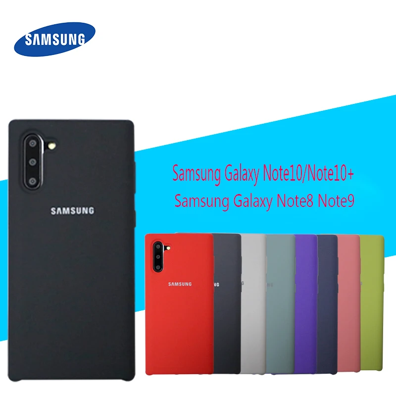 Samsung Note 10 + чехол оригинальный мягкий силиконовый защитный samsung Galaxy 8 9 Plus смартфон