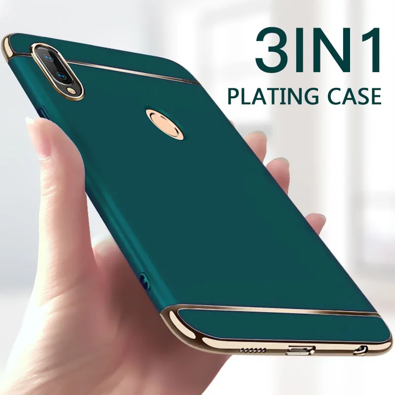 Funda rígida de lujo 3 en 1 para móvil, carcasa para Huawei P20, P30, P40 Lite, Mate 30, 20 Lite, Honor 8, 9, 10, 20 Lite, 20i, 10i, 8X