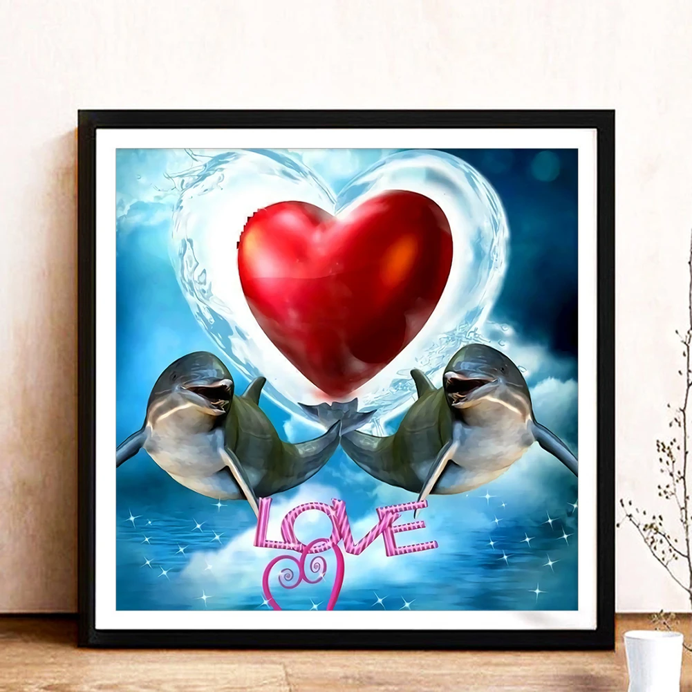 Heart Kiss Dolphin Diamond Painting 5D Diamond Art Kits para adultos Full  Drill Round Crystal Dolphin Rhinestone DIY Diamond Painting Crafts Canvas –  Yaxa Guatemala