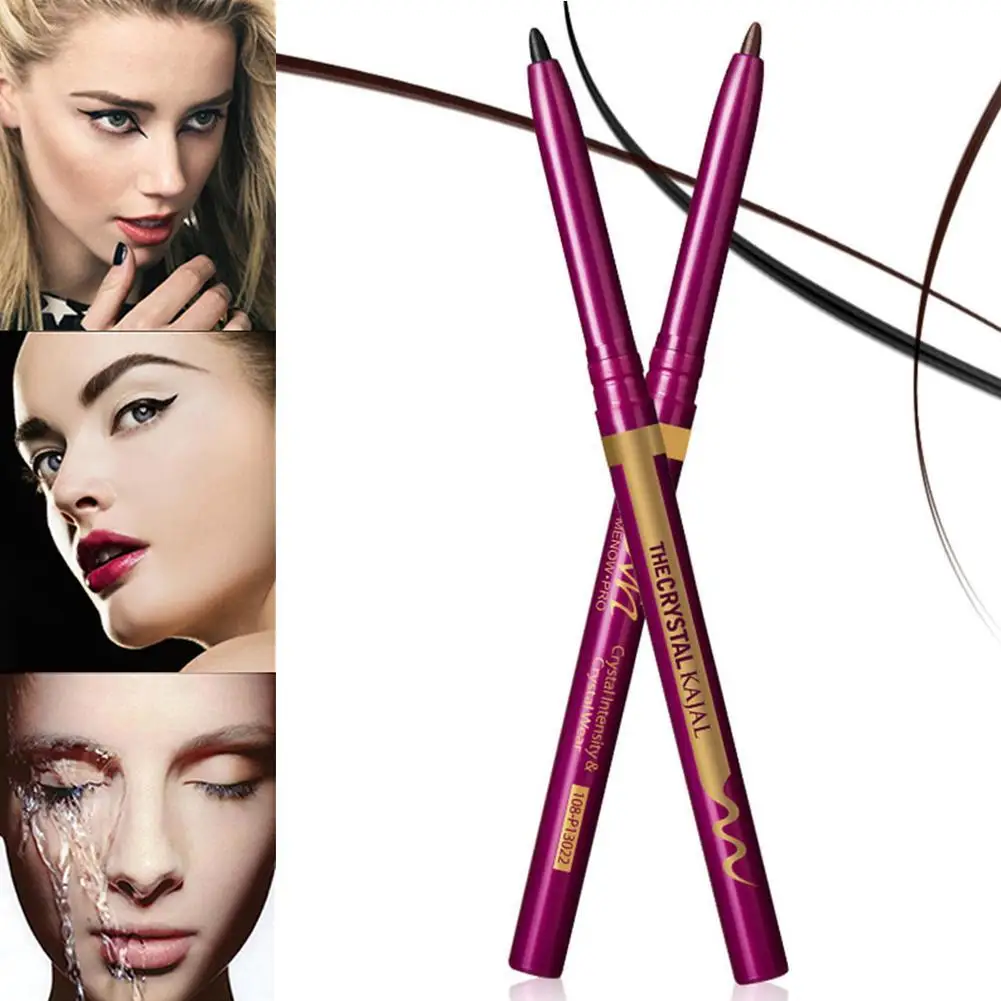 

1pcs Matte Eyeliner Pencil Waterproof Long Lasting 24 Hours Smooth Kajal Eye Liner Black Brown Eye Liner Contour Pen